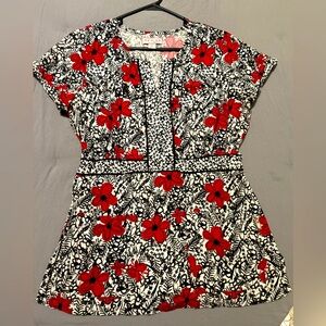 Size large Koi scrub top